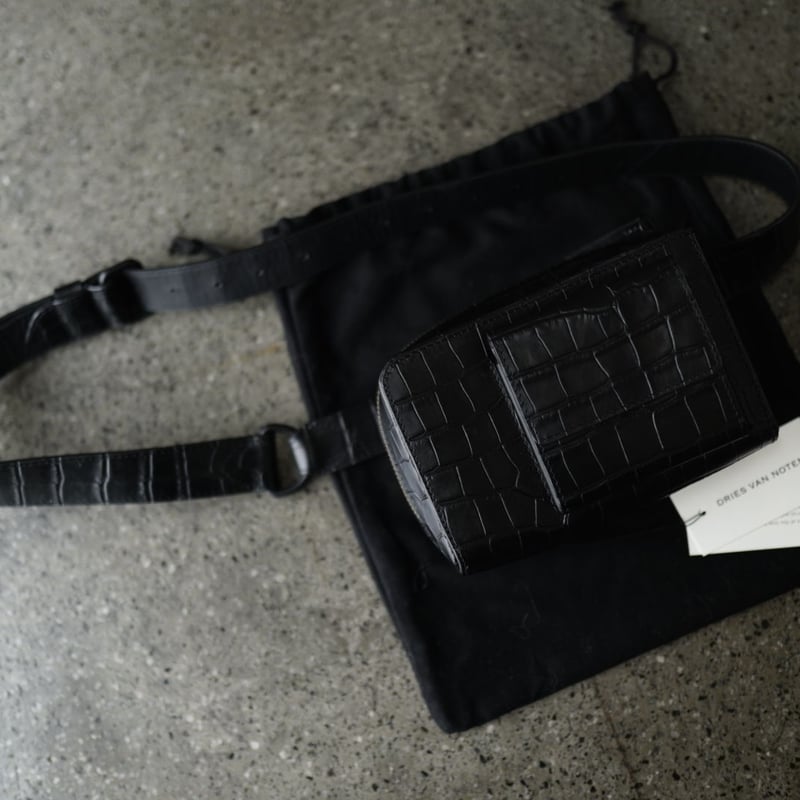 19AW 型押しクロコレザーボディバッグ / DRIES VAN NOTEN(ドリスヴァン 