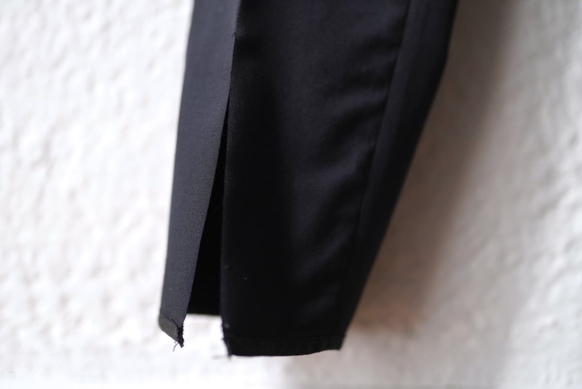 SOUMO ソウモ ウールツイルドローコードパンツ ブラック