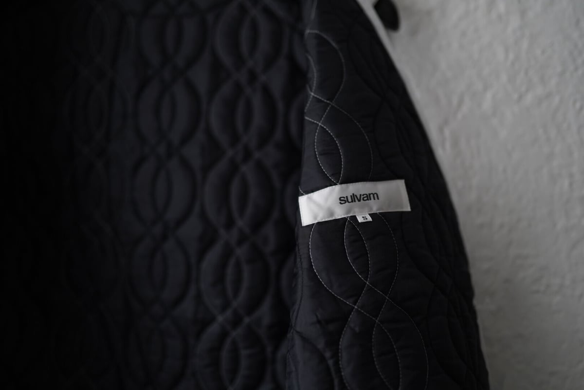 sulvam サルバム 21AW キルティンググリッターストライプジャケット sulvam｜【25SS】<sulvam>ストライプスラッシュオーバー