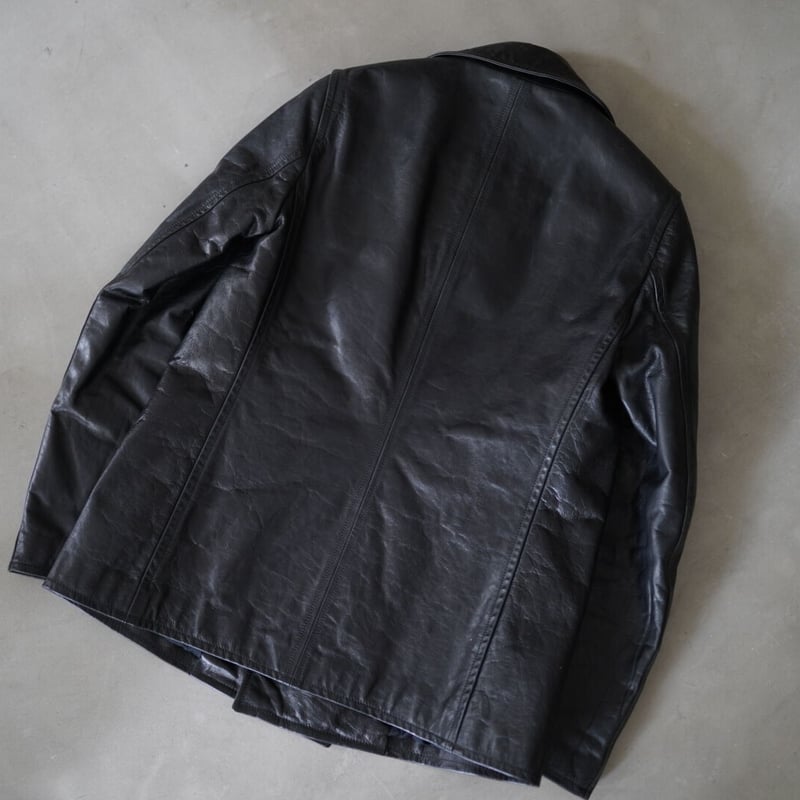 04SS 本人期アーカイブ レザーPコート / JIL SANDER(ジルサンダー) | D