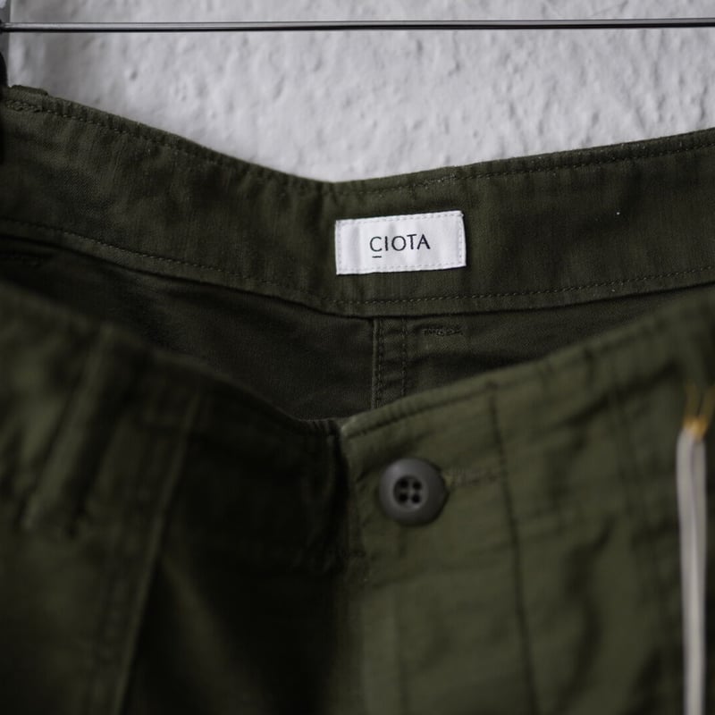 22SS スビンコットンベイカーショーツ ショートパンツ / CIOTA(シオタ 