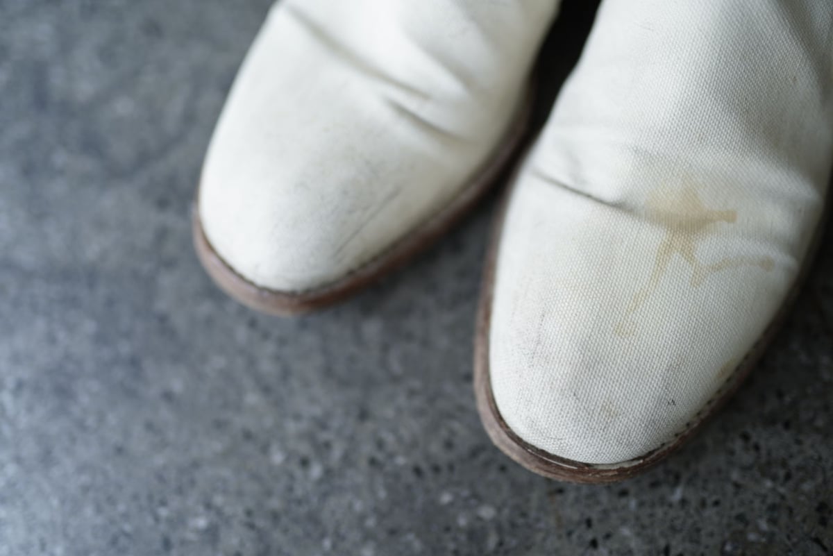 ペンキキャンバスサイドジップブーツ / Maison Martin Margiela 