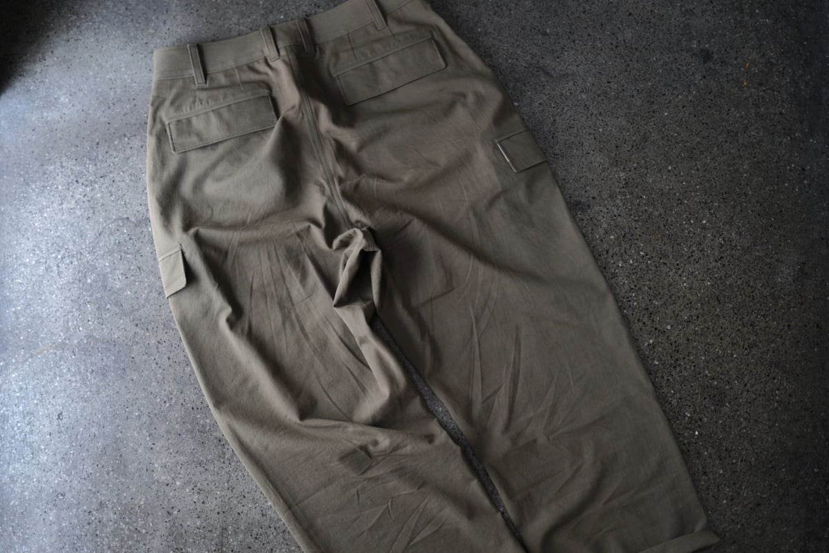 18SS 強撚コットンカーゴパンツ / 山内 | D'arte(ダルテ) 18SS 強撚コットンカーゴパンツ / 山内 | D'arte(ダルテ)