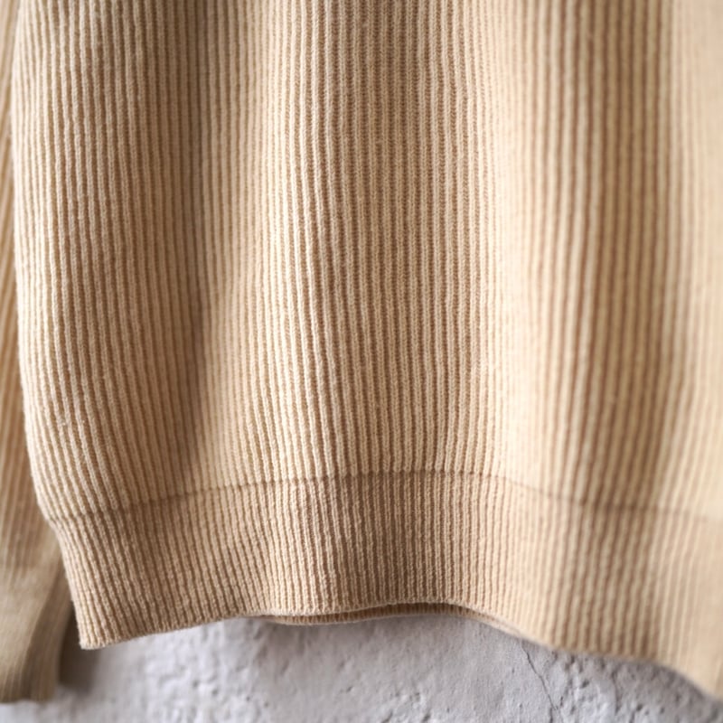 19AW Shoulder Patch 1 Yarn Camel Sweater ベビーキャメ 19AW Shoulder Patch 1 Yarn Camel Sweater ベビーキャメ