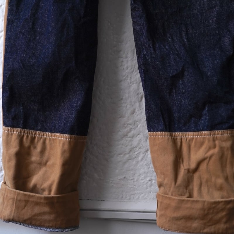 21AW Essence Panelled Jeans ワークデニムパンツ / WALES B