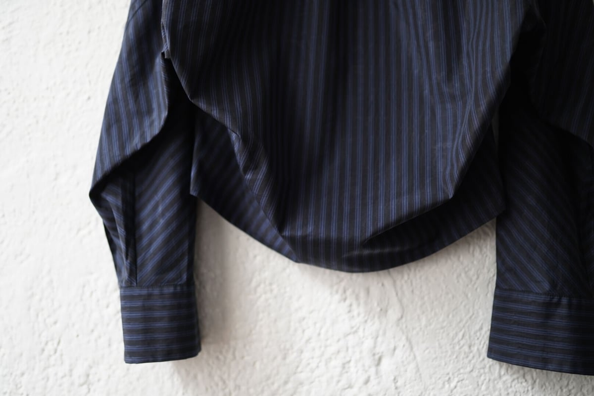 20AW ROUND BACK SHIRT ストライプシャツ / BOTTER(ボッター) | 