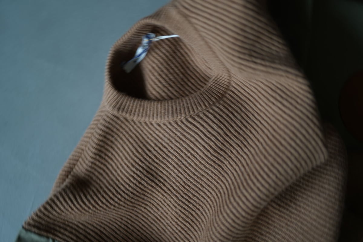 19AW 袖切替エルボーパッチニットセーター / Cristaseya 19AW 袖切替エルボーパッチニットセーター / Cristaseya