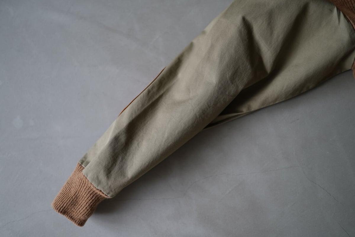 19AW 袖切替エルボーパッチニットセーター / Cristaseya 19AW 袖切替エルボーパッチニットセーター / Cristaseya