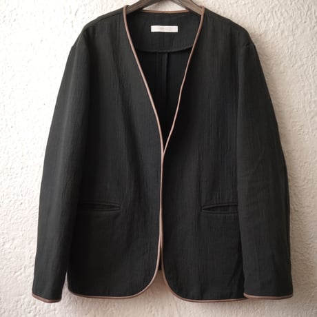 seya. collarless jacket リネン ノーカラージャケット seya. collarless jacket リネン ノーカラージャケット