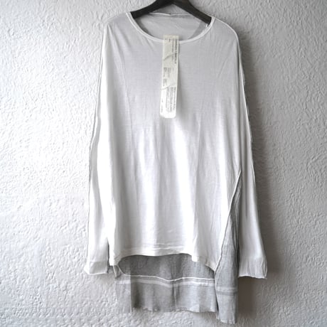 15SS OVERSIZED T-SHIRTS L.S オーバーサイズTシャツ ホワイト / taichi murakami(タイチムラカミ)