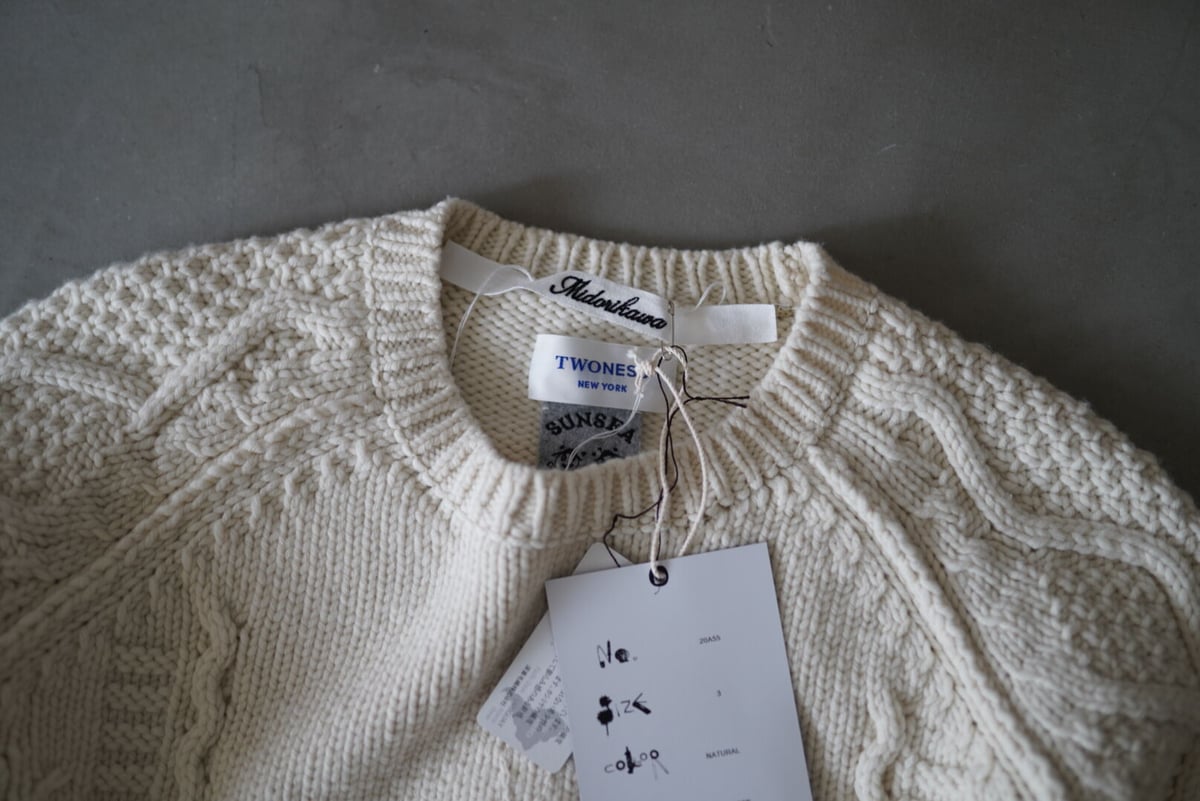 SUNSEA 13AW W-FACE PULLOVER KNIT