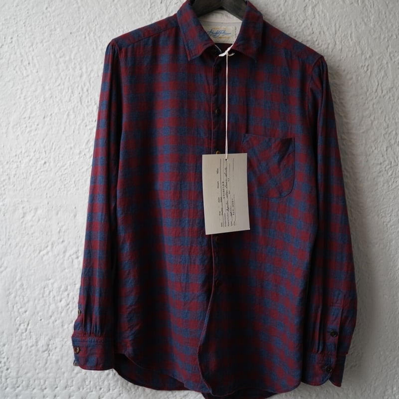 19AW Caccioppoli レギュラーカラークラシックチェックシャツ / the Cro