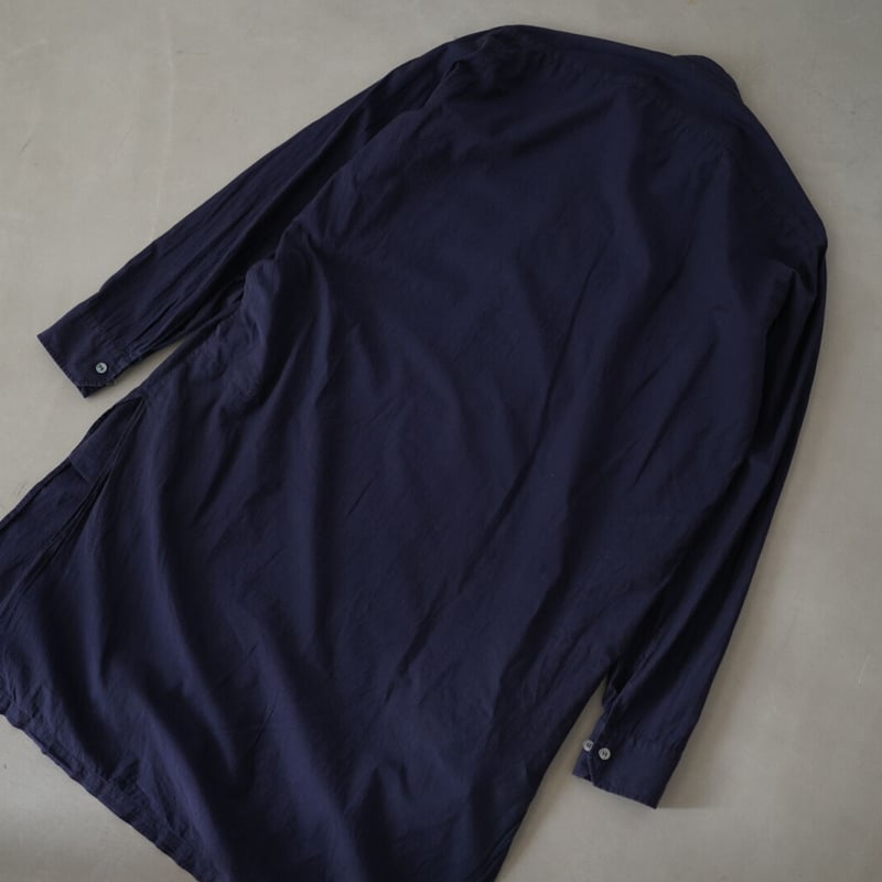 ノーカラーロングシャツ / CHRISTOPHE LEMAIRE(クリストフルメール) | D