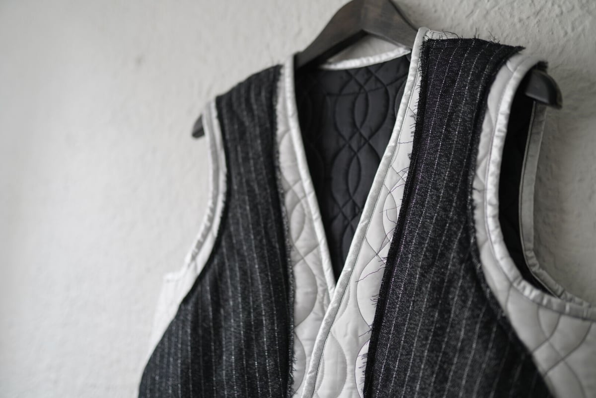 sulvam サルバム 21AW キルティンググリッターストライプジャケット sulvam｜【25SS】<sulvam>ストライプスラッシュオーバー