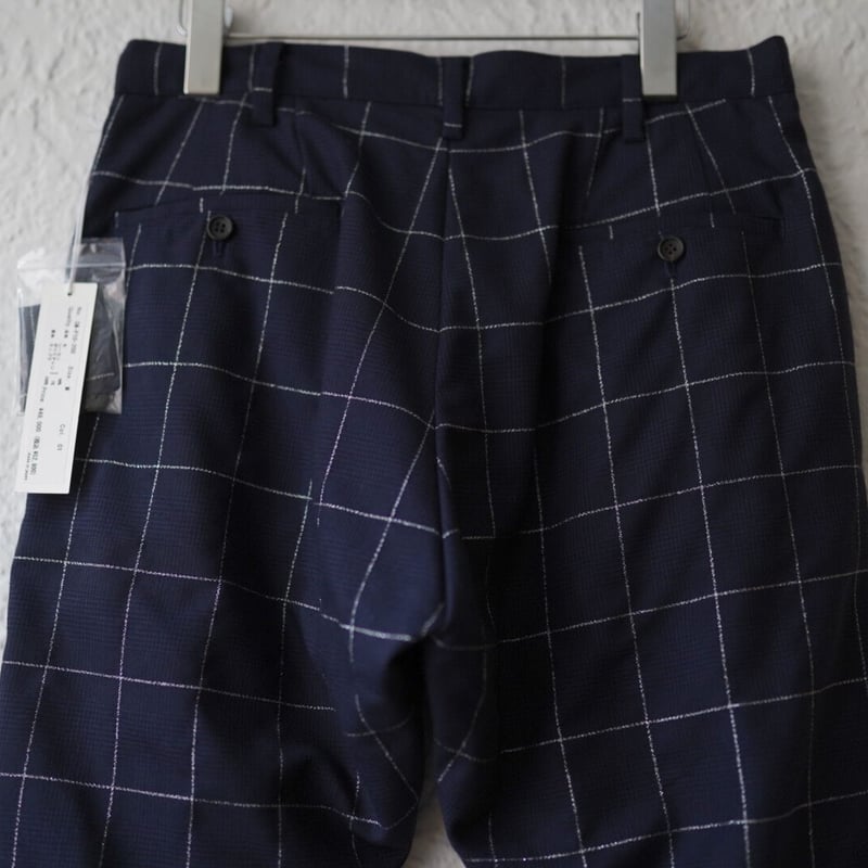 20AW ウィンドウペンチェックサルエルパンツ / sulvam(サルバム) | D 