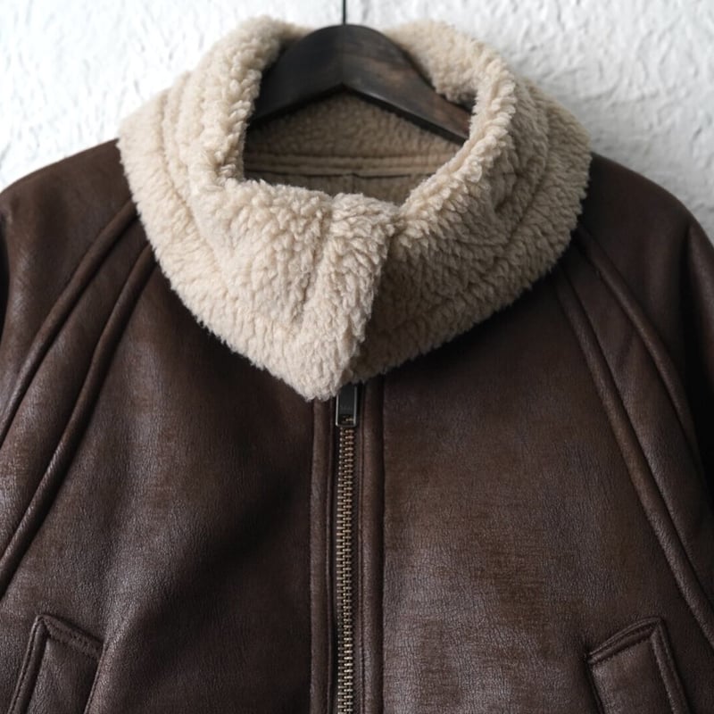 19AW WIDE COLLAR MOUTON COAT ワイドカラームートンコート / PE 19AW WIDE COLLAR MOUTON COAT ワイドカラームートンコート / PE