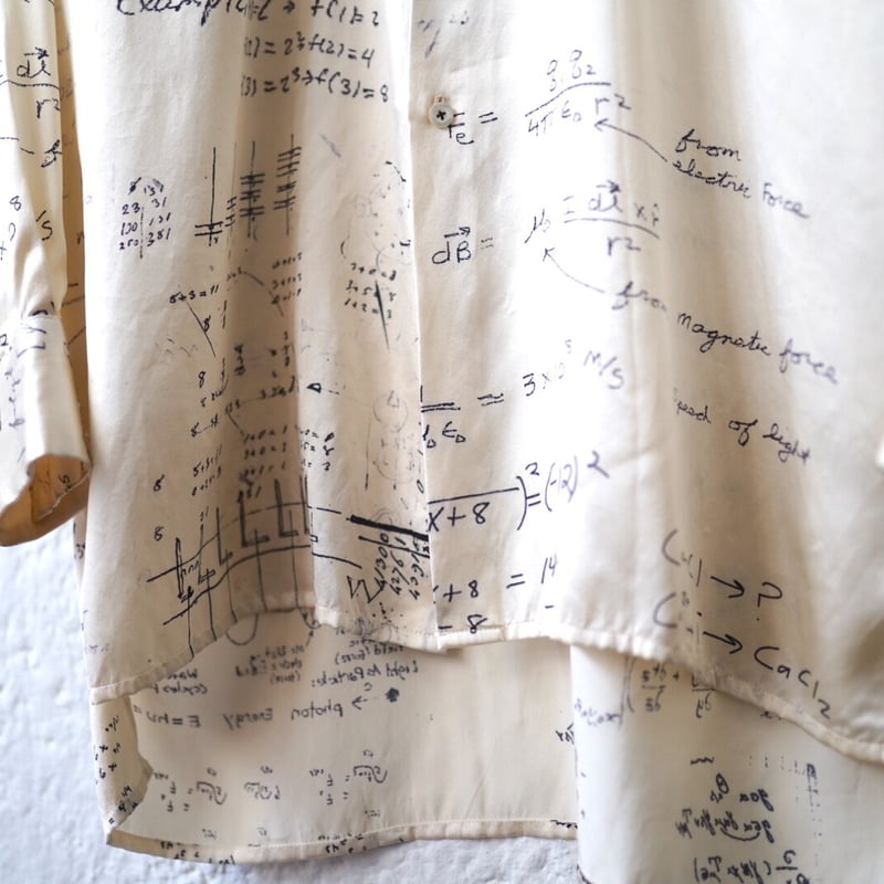21SS RNWS04 総柄シルクシャツ / Geoffrey.B.Small(ジェフリービー