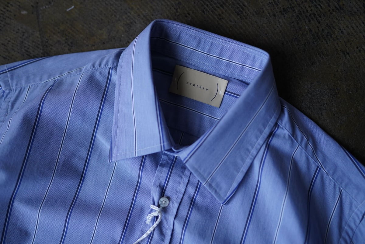 21SS Long Sleeve Stripe Shirt ストライプシャツ / cantat