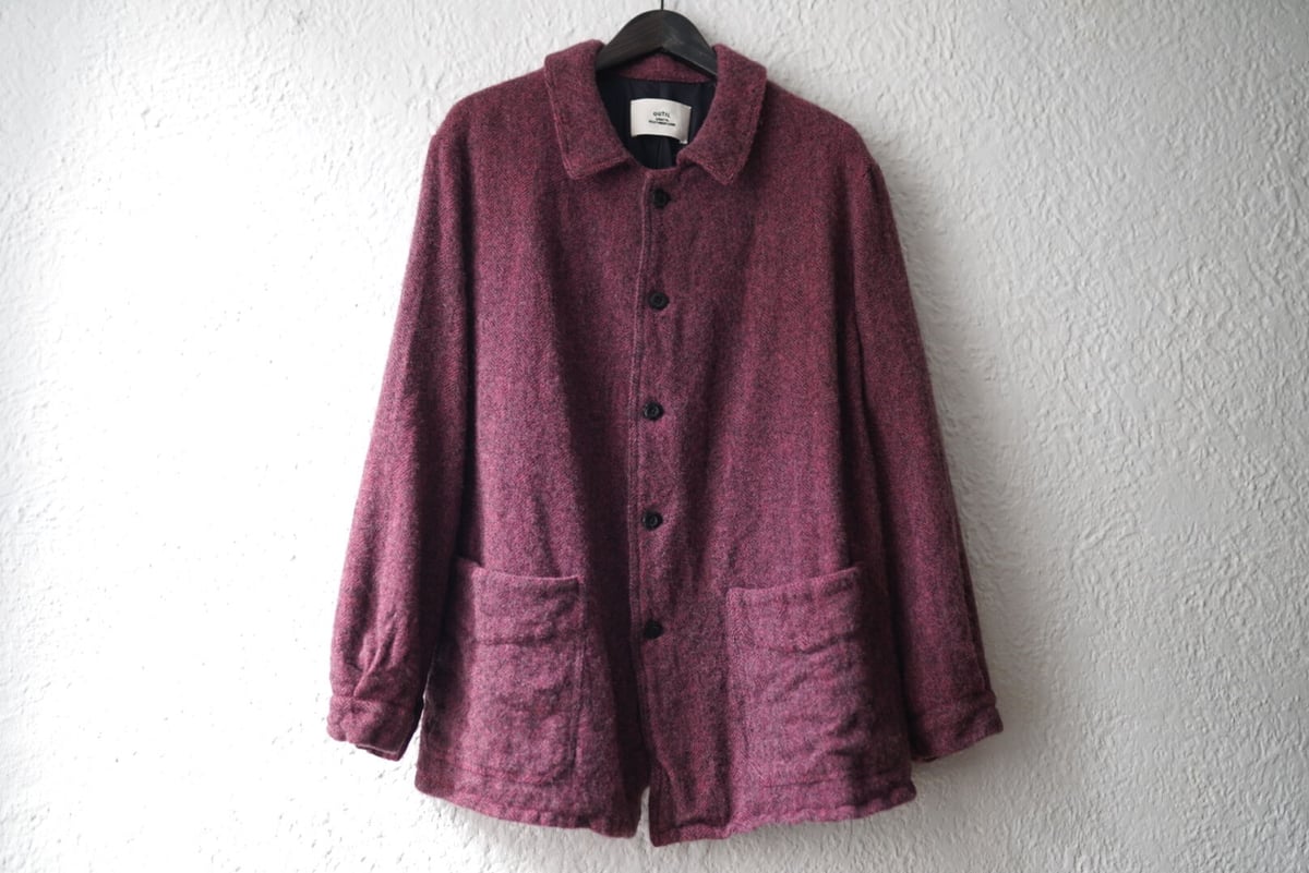 OUTIL ウティ 22AW 縮絨加工ヘリンボーンフレンチワークジャケット OUTIL ウティ 22AW 縮絨加工ヘリンボーンフレンチワークジャケット