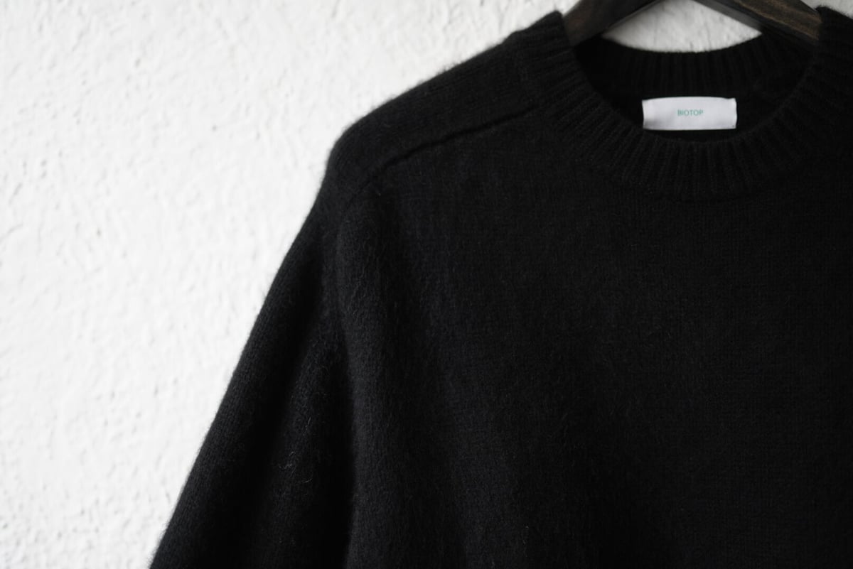 19AW BIOTOP別注 ベビーカシミヤクルーネックニットセーター 19AW BIOTOP別注 ベビーカシミヤクルーネックニットセーター