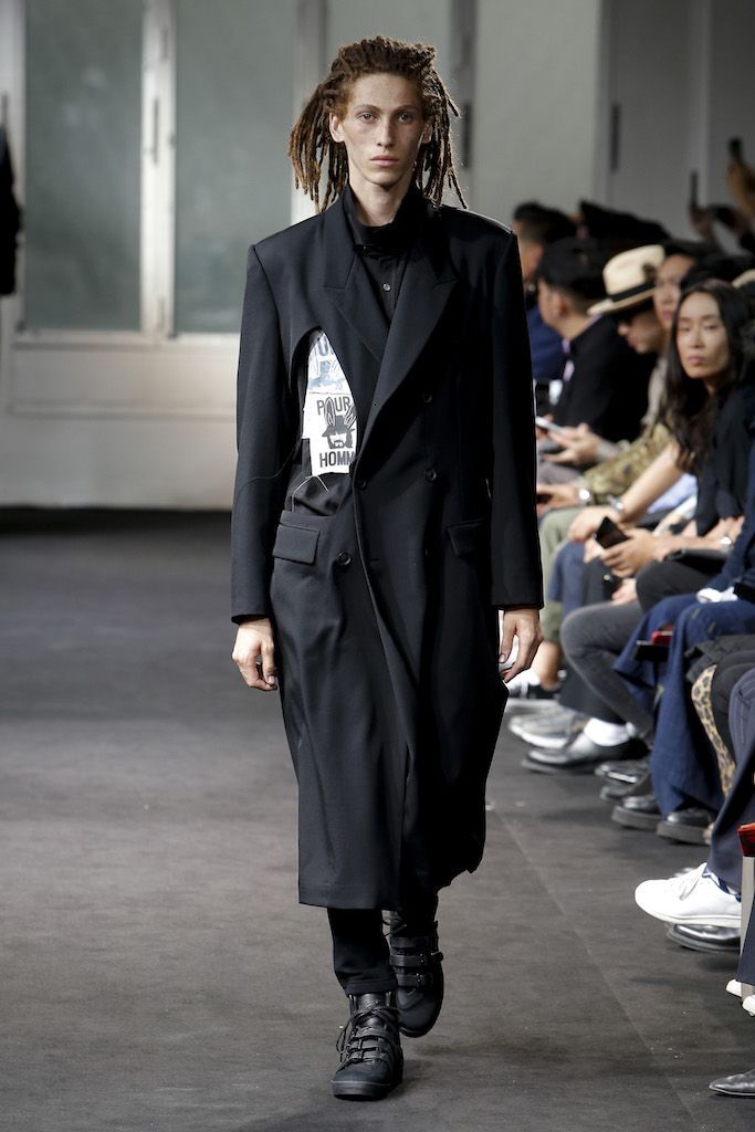 19SS Long Blouse Wrinkled Gabardine ウールギャバジンロング 19SS Long Blouse Wrinkled Gabardine ウールギャバジンロング