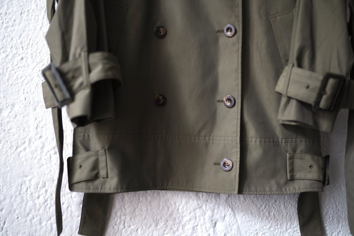 20AW ベルテッドショートトレンチコート / UN3D.(アンスリード) | D  