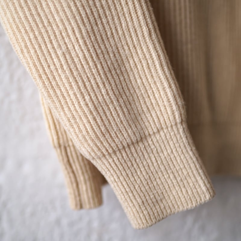 19AW Shoulder Patch 1 Yarn Camel Sweater ベビーキャメ 19AW Shoulder Patch 1 Yarn Camel Sweater ベビーキャメ