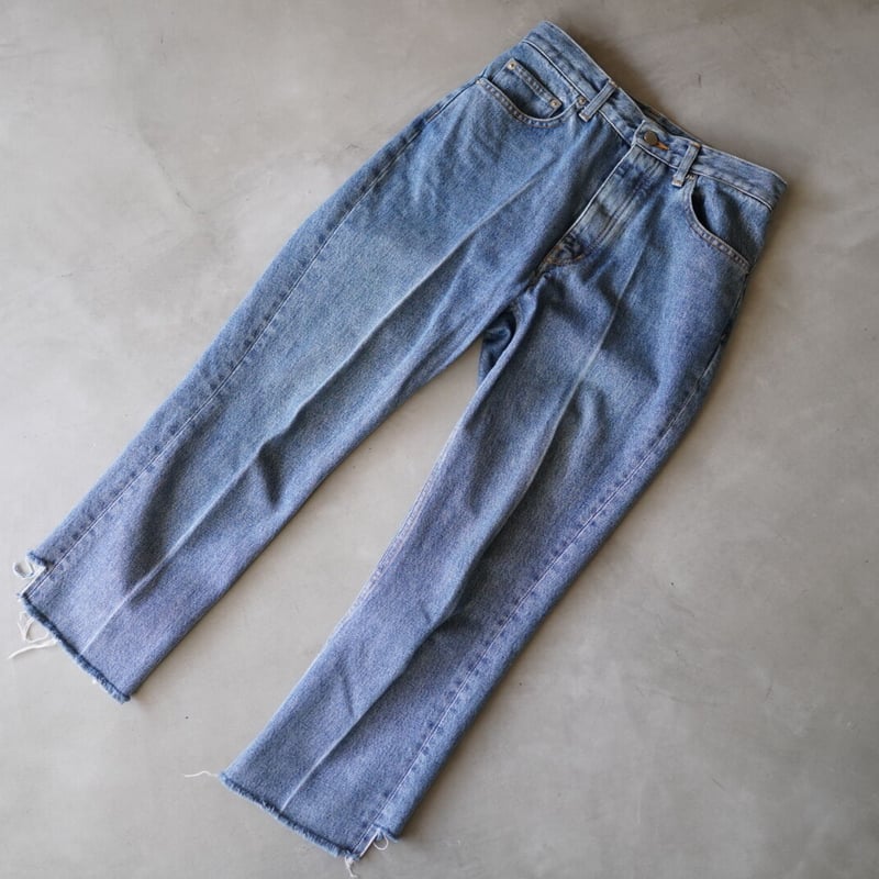 18AW センタープレスデニムパンツ / JOHNLAWERNCESULLIVAN(ジョンロー