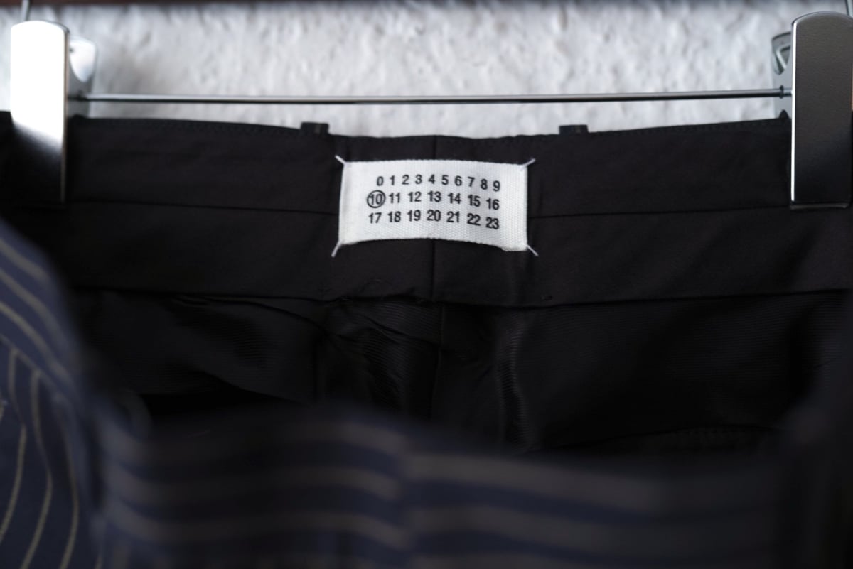 08SS ウールストライプスラックスパンツ / Maison Martin 08SS ウールストライプスラックスパンツ / Maison Martin