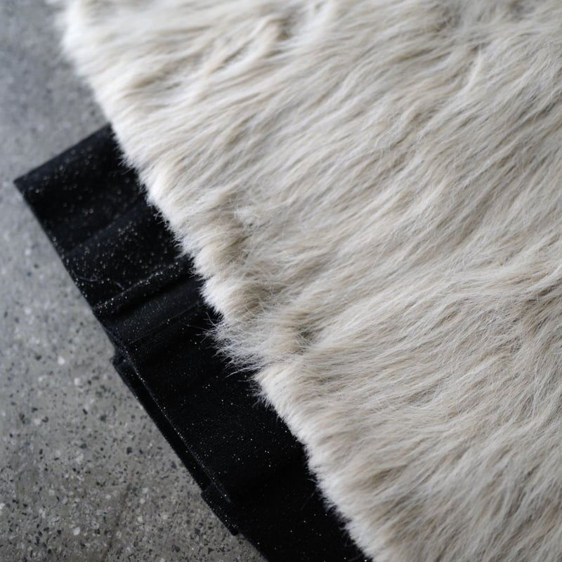 13AW ファー切替巻きスカート / Yohji Yamamoto POUR HOMME(ヨウ