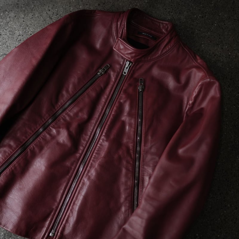 12SS レンガカラーハの字ライダースジャケット / Maison Martin 12SS レンガカラーハの字ライダースジャケット / Maison Martin