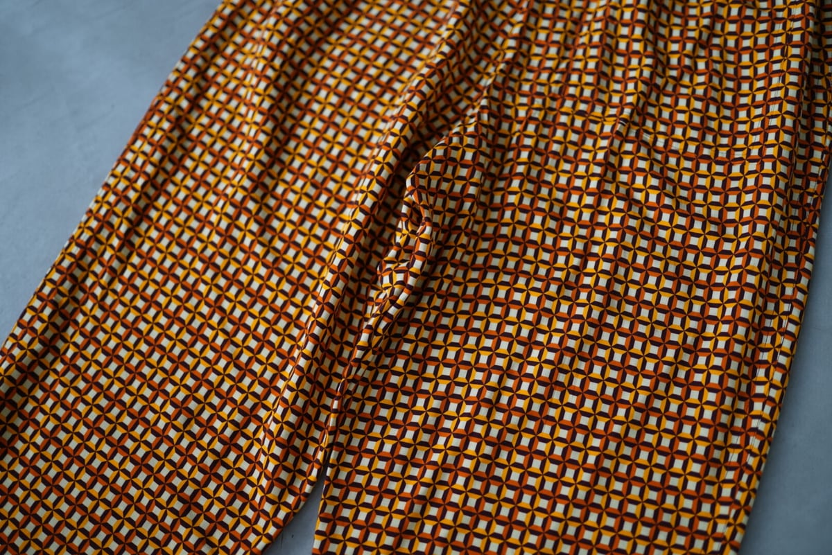 19SS パントンパターンレーヨンイージーパンツ / DRIES VAN 19SS パントンパターンレーヨンイージーパンツ / DRIES VAN