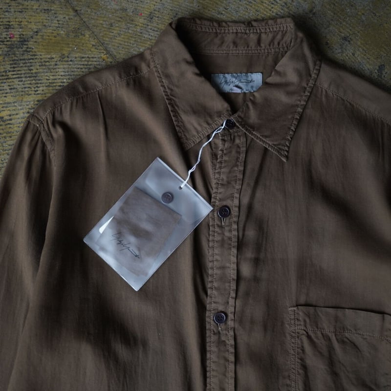 21AW 製品染めブラウスシャツ / Yohji Yamamoto POUR HOMME(ヨウ
