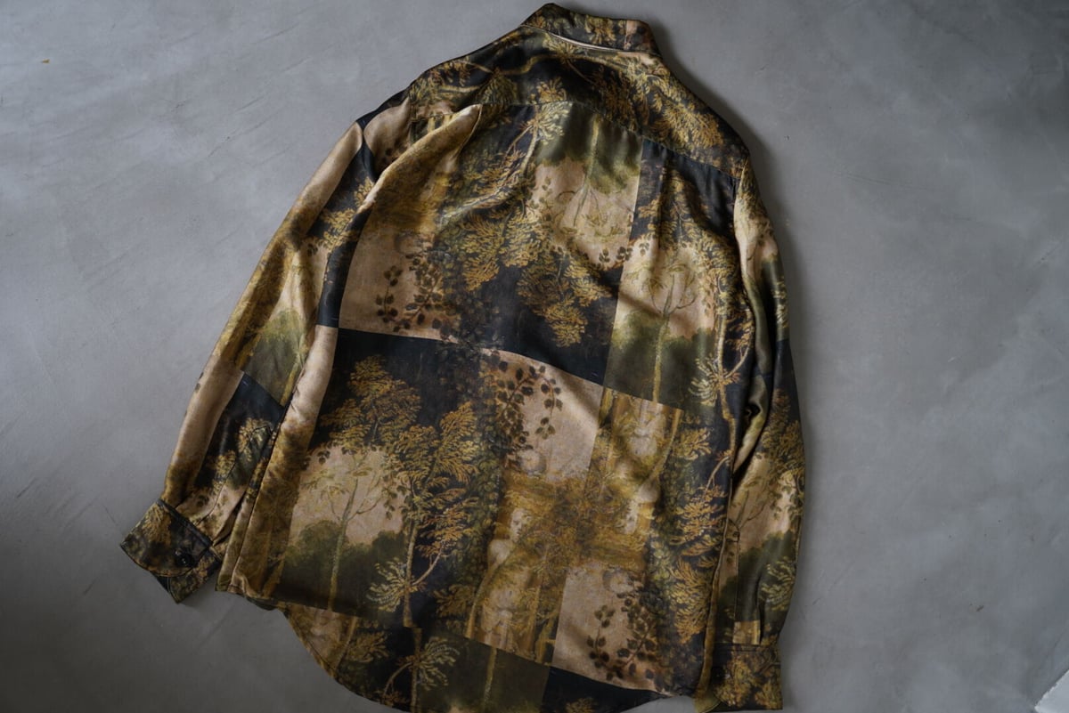 21SS 総柄シルクシャツ / Geoffrey.B.Small(ジェフリービー 21SS 総柄シルクシャツ / Geoffrey.B.Small(ジェフリービー