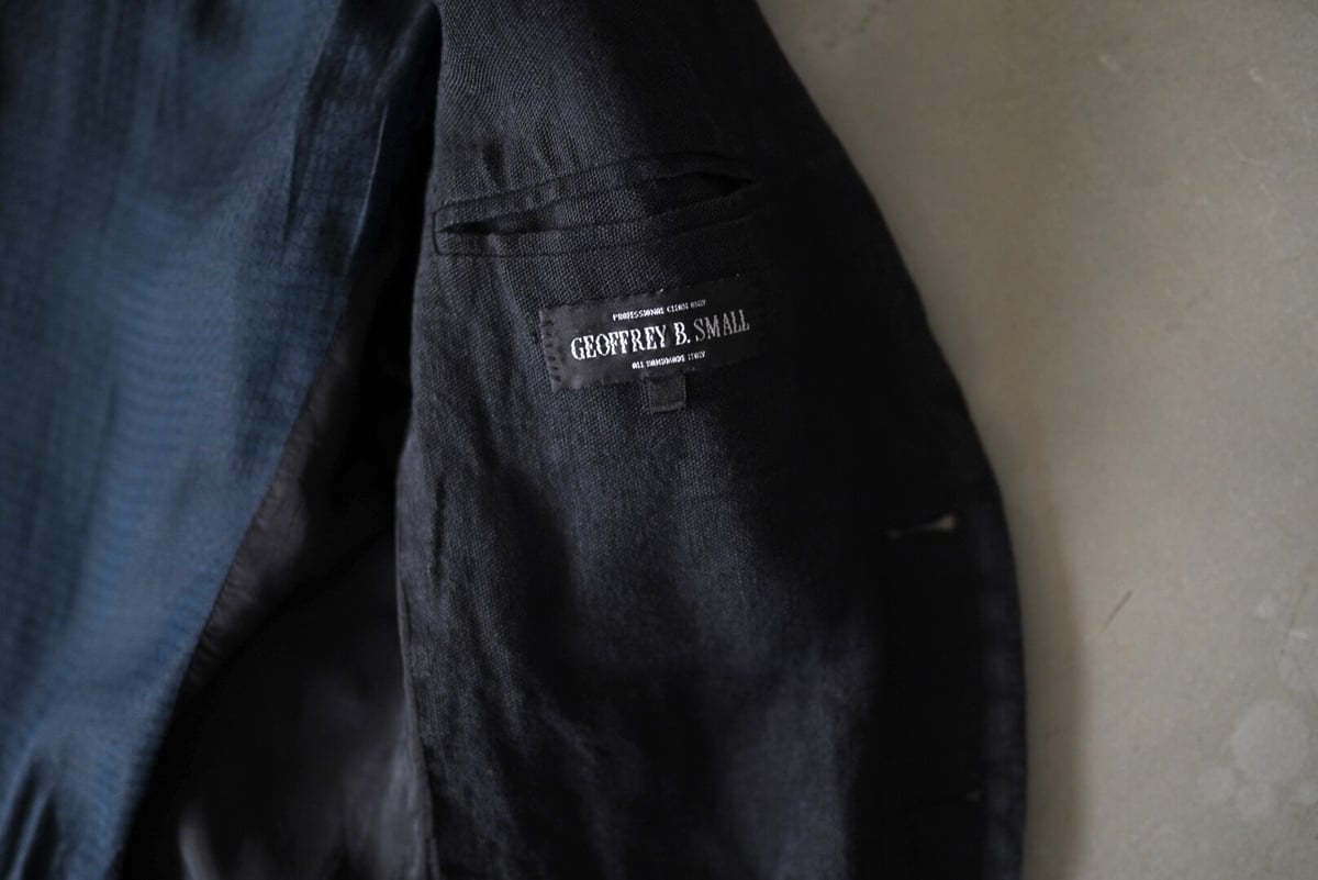 17SS リネンテーラードジャケット / Geoffrey.B.Small(ジェフリービー 