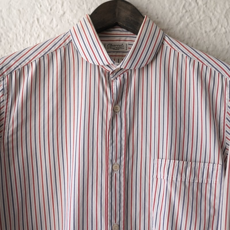 1990's Charvet シャルベ ストライプドレスシャツ / Vintage 1990's Charvet シャルベ ストライプドレスシャツ / Vintage