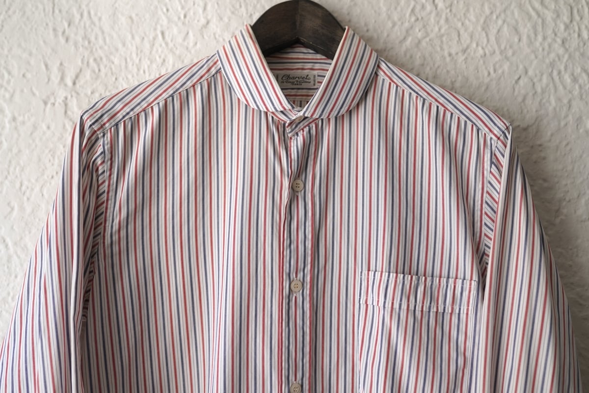 1990's Charvet シャルベ ストライプドレスシャツ / Vintage 1990's Charvet シャルベ ストライプドレスシャツ / Vintage