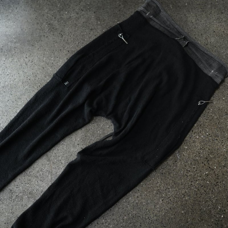 タイチムラカミ taichi murakami SWEAT PANTS hide-m | TAICHI MURAKAMI Sweat Pants, black dark grey