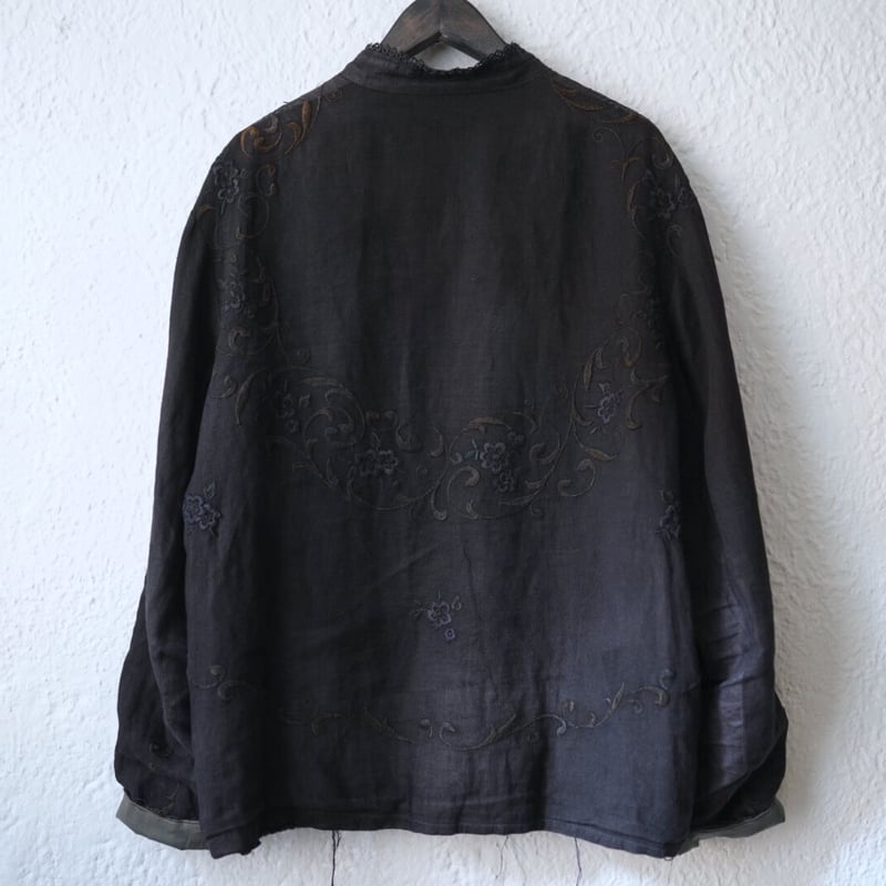by walid アンティーク リネン 刺繍 ジャケット ブルゾン