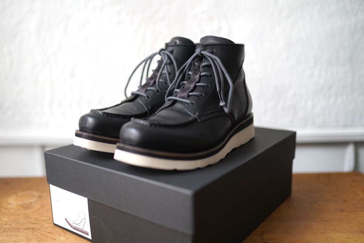 DEVOA デヴォア レース アップ 眩しく レザー ブーツ GUIDI