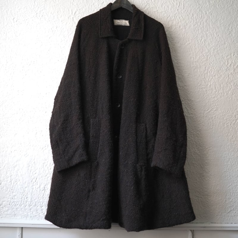 19AW 道中コート 手紡ぎ手織ツイードコート / kaval(カヴァル) | D 