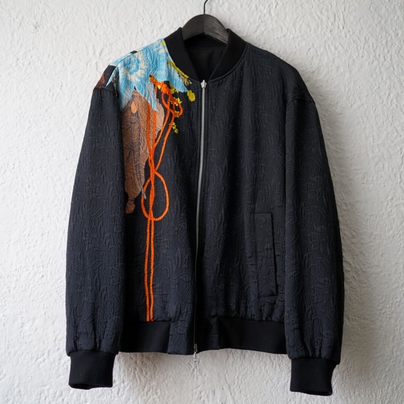 17SS ジャガードリバーシブルブルゾンジャケット / DRIES VAN 17SS ジャガードリバーシブルブルゾンジャケット / DRIES VAN