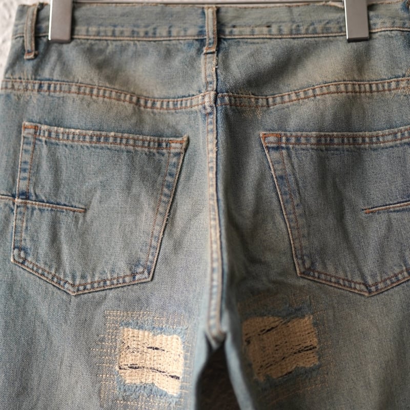 06SS エディ期 クラッシュ加工デニムパンツ / Dior HOMME(ディオール  