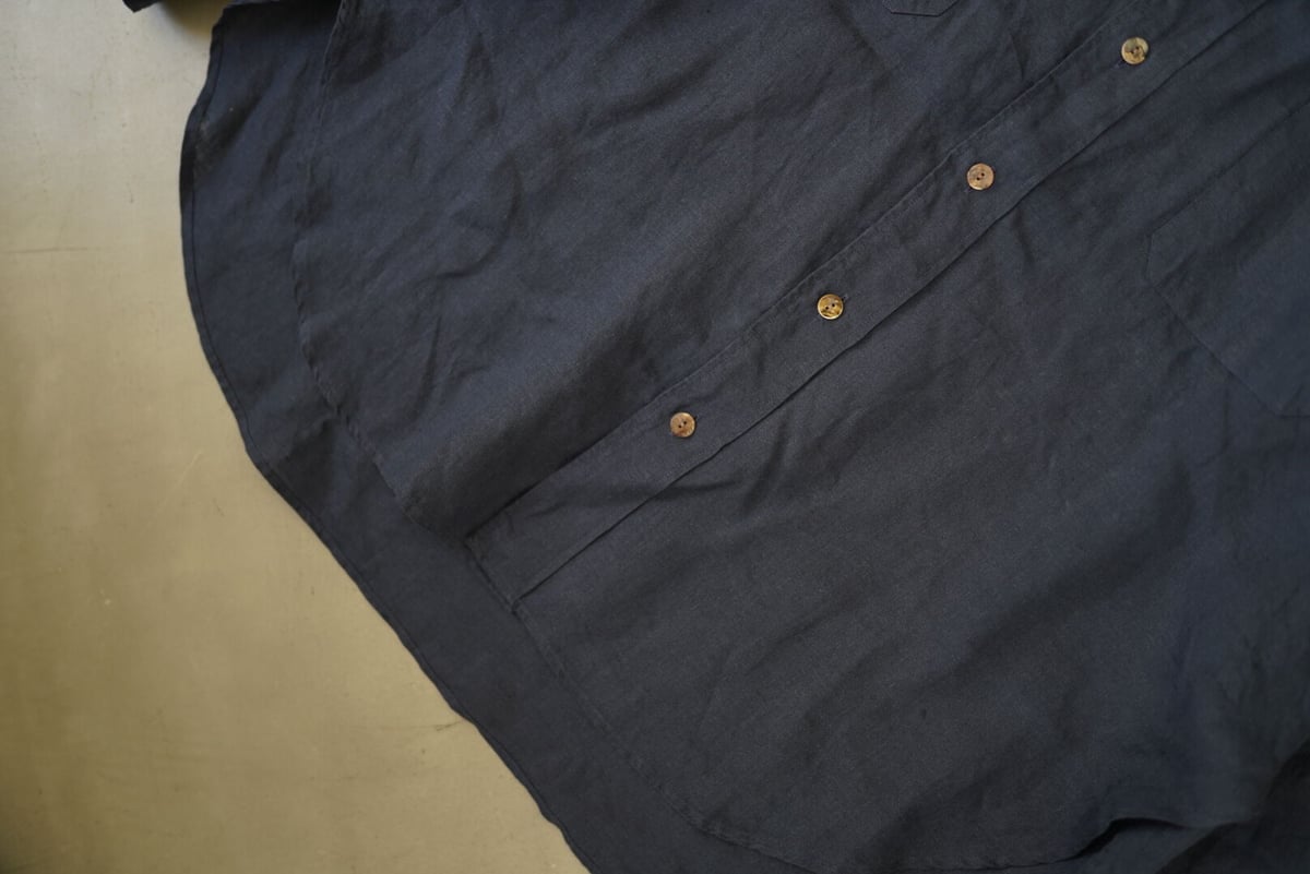 22SS LINEN BAND COLLAR SHIRT リネンシャツ / ANSNAM(アン...