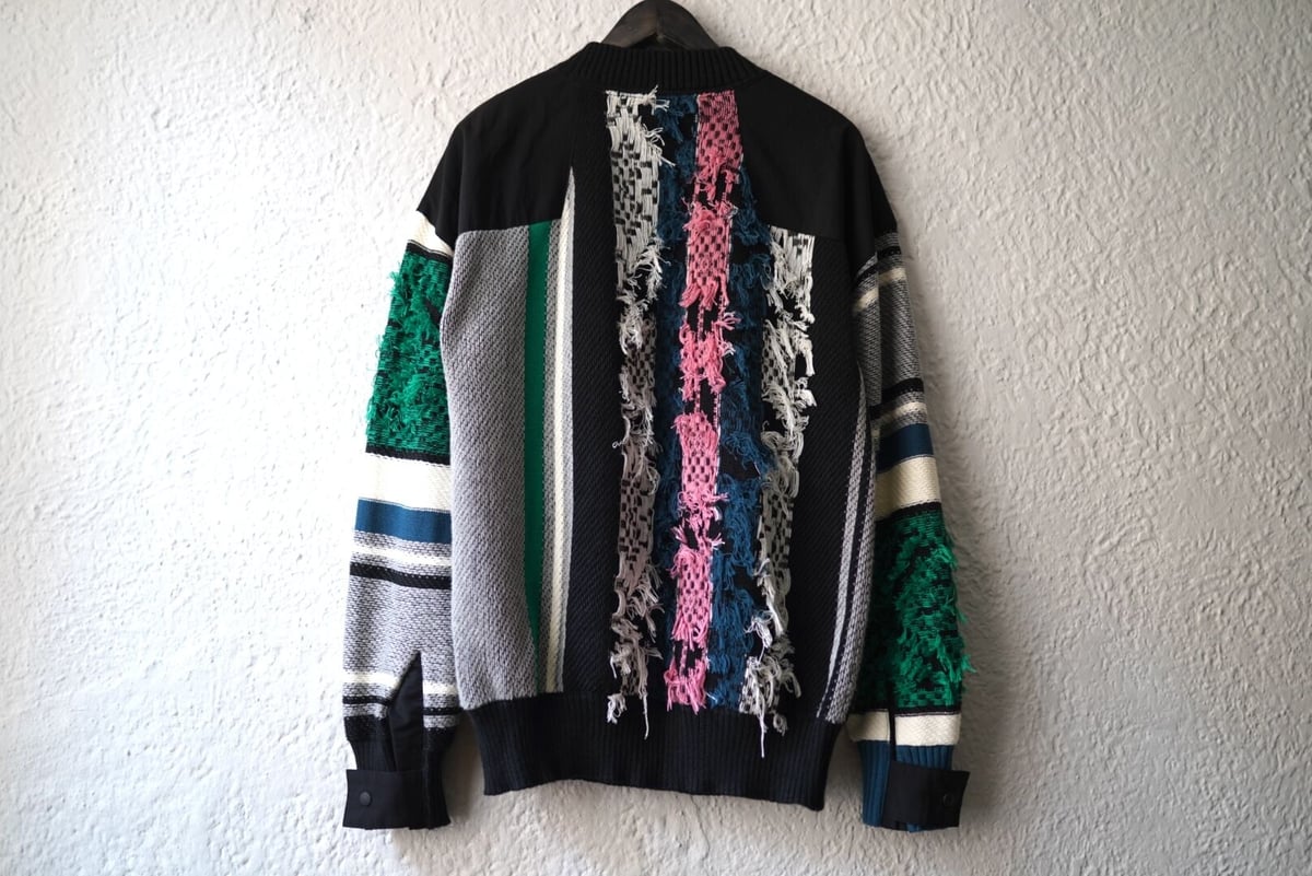 貴重サイズ Knit Pullover ラグ ジャカード ニットプルオーバー