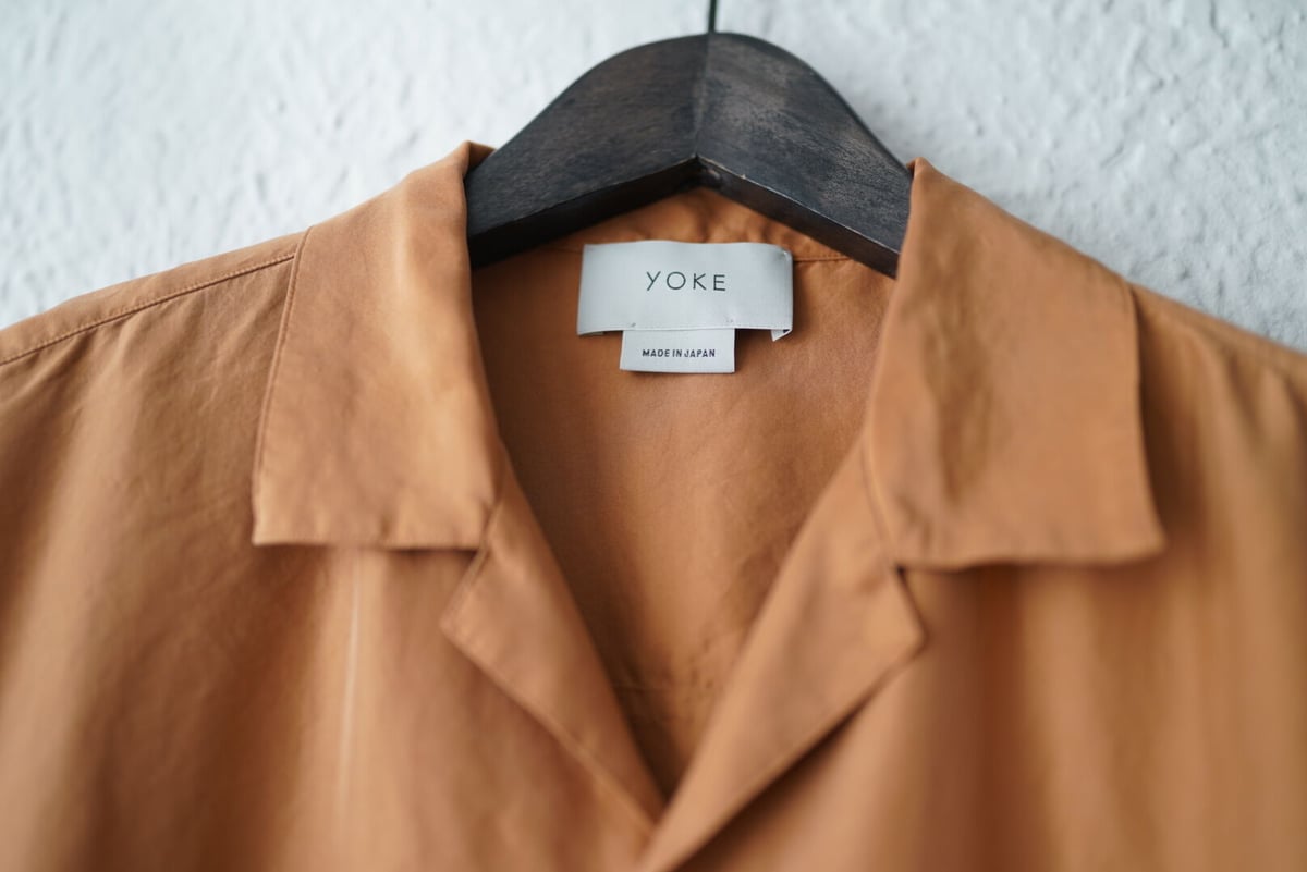 19SS WIDE OPEN COLLAR LS SHIRT 開襟シルクロングスリーブシャツ  