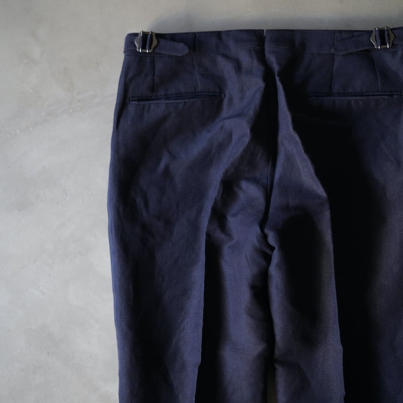 新品] CARUSO(カルーゾ) リネンスラックス サイドアジャスター 春夏UA