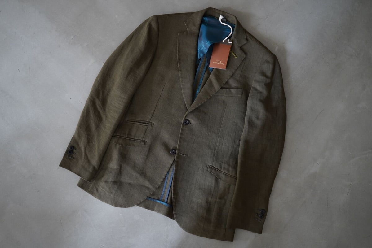 18SS DUSTIN/MORAN リネンセットアップスーツ ジャケット / MAURIZIO