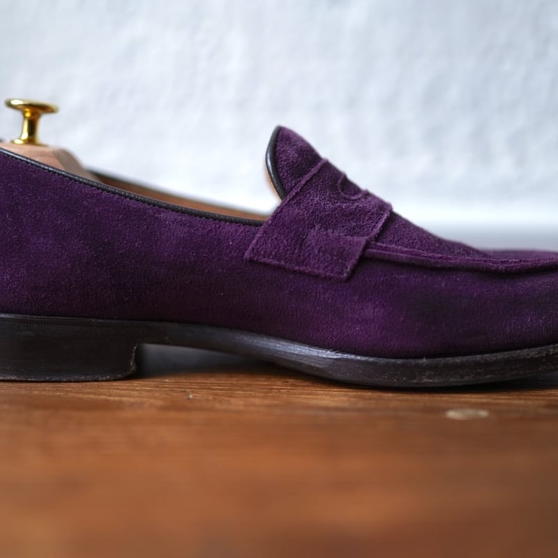 バーガンディ レザー ローファー 無印良品】バーガンディ レザー ローファー 26.0cm - メルカリ