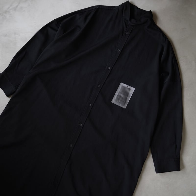 19SS Long Blouse Wrinkled Gabardine ウールギャバジンロング 19SS Long Blouse Wrinkled Gabardine ウールギャバジンロング